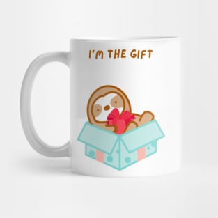 I’m the Gift Christmas Present Sloth Mug